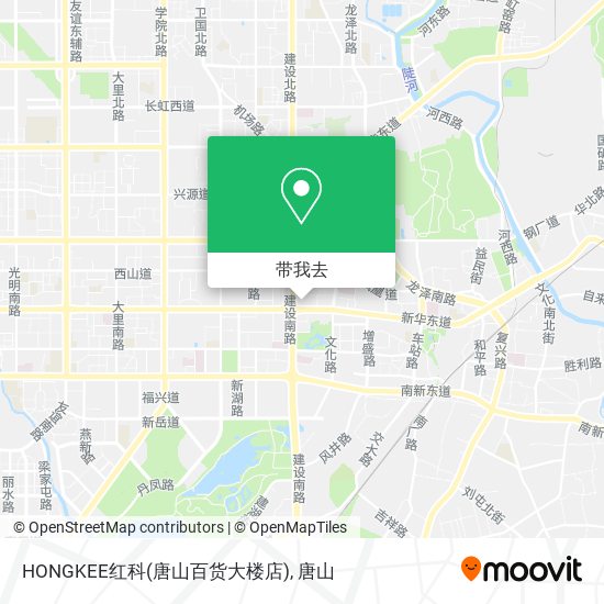 HONGKEE红科(唐山百货大楼店)地图