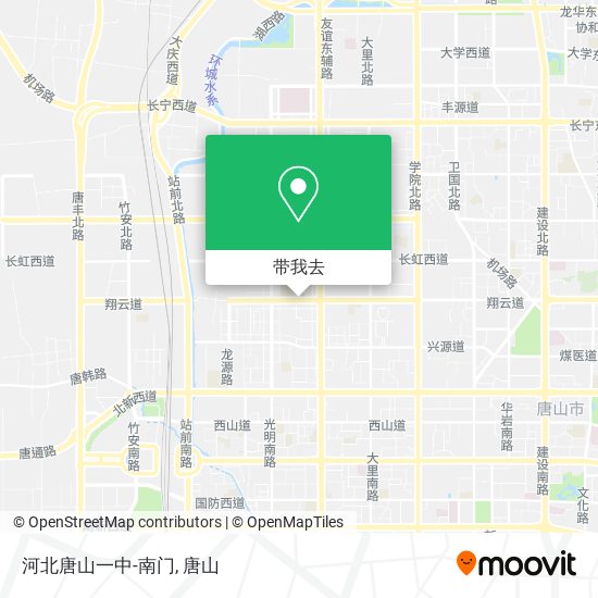 河北唐山一中-南门地图