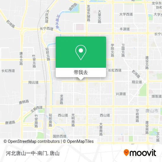 河北唐山一中-南门地图