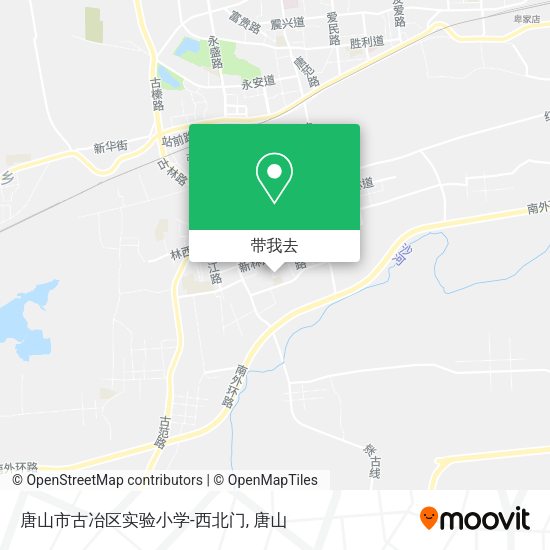 唐山市古冶区实验小学-西北门地图