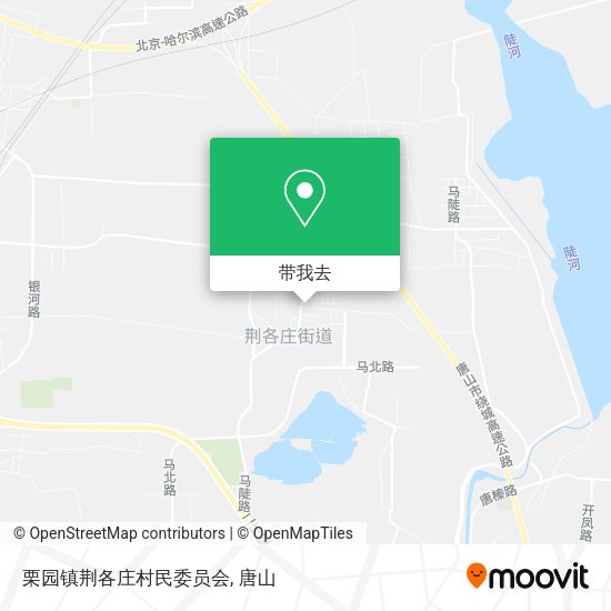 栗园镇荆各庄村民委员会地图