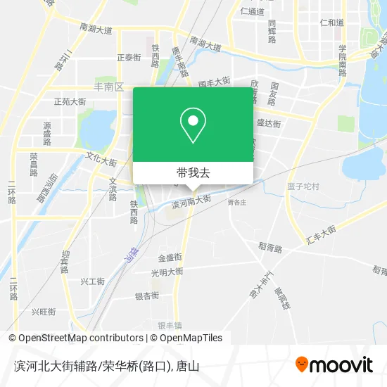 滨河北大街辅路/荣华桥(路口)地图