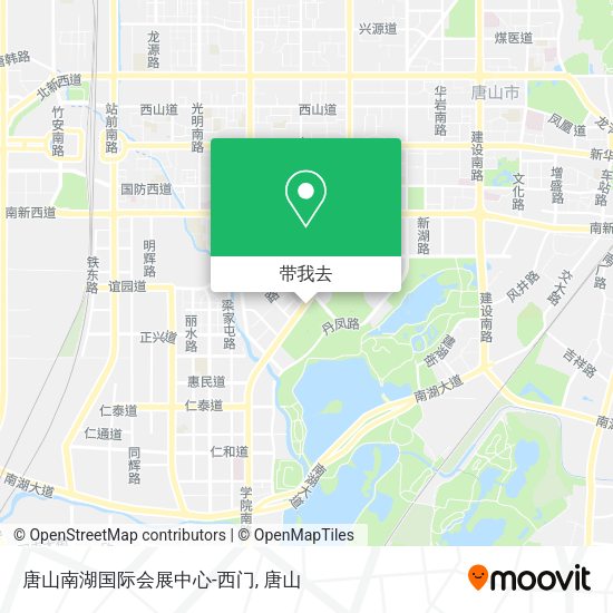 唐山南湖国际会展中心-西门地图