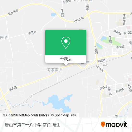 唐山市第二十八中学-南门地图