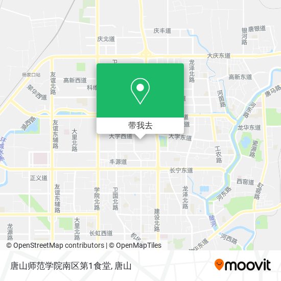 唐山师范学院南区第1食堂地图
