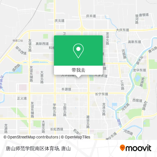 唐山师范学院南区体育场地图