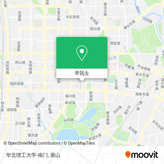 华北理工大学-南门地图