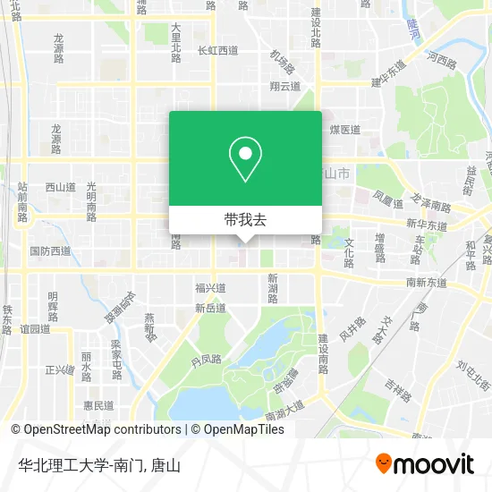 华北理工大学-南门地图