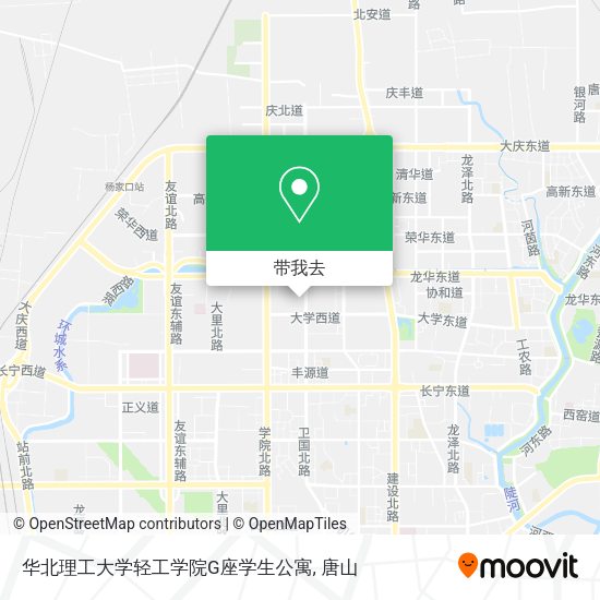 华北理工大学轻工学院G座学生公寓地图