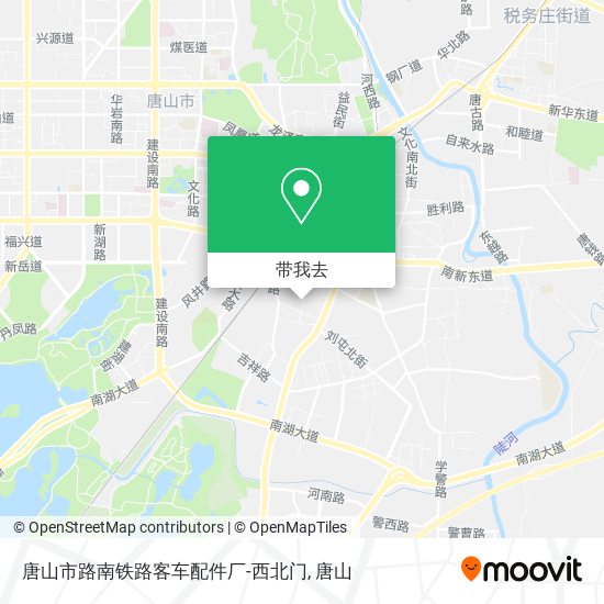 唐山市路南铁路客车配件厂-西北门地图