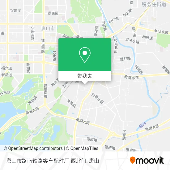 唐山市路南铁路客车配件厂-西北门地图