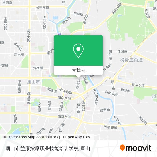 唐山市益康按摩职业技能培训学校地图