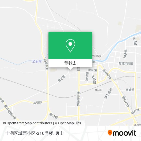 丰润区城西小区-310号楼地图