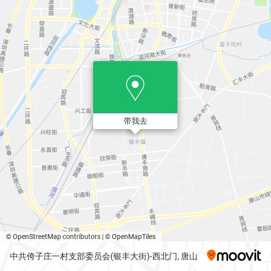 中共侉子庄一村支部委员会(银丰大街)-西北门地图