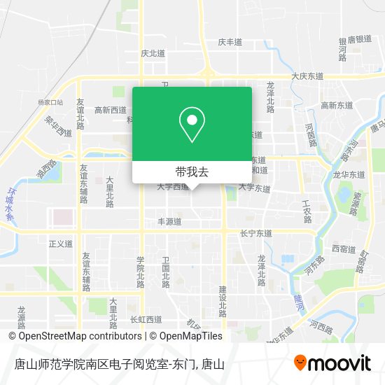 唐山师范学院南区电子阅览室-东门地图