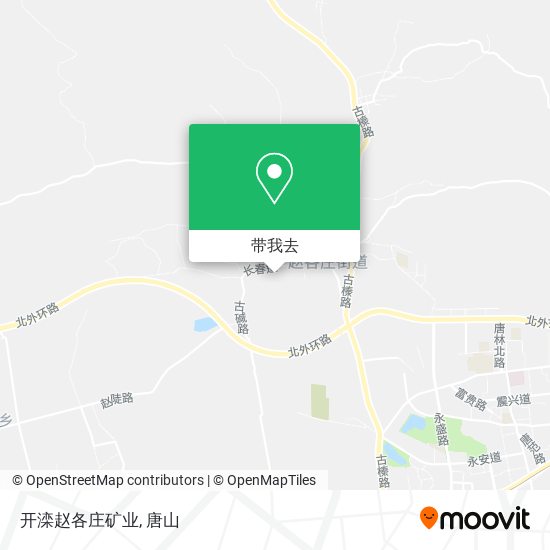开滦赵各庄矿业地图