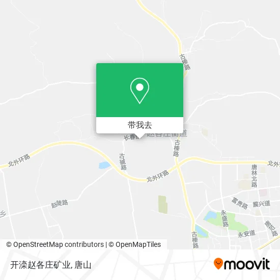 开滦赵各庄矿业地图