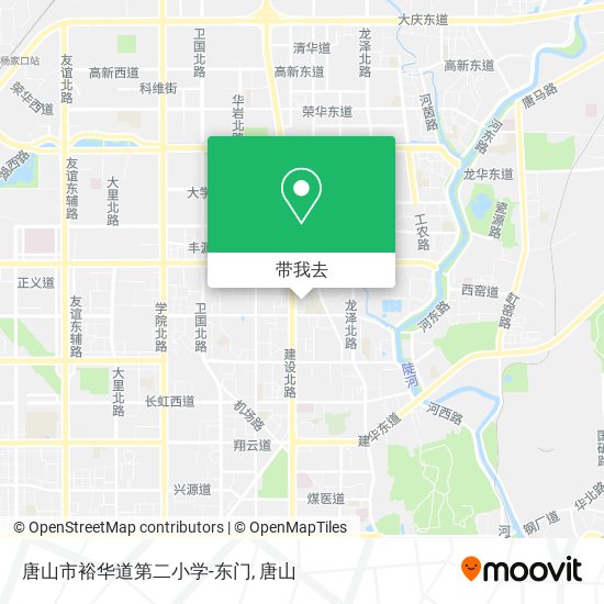 唐山市裕华道第二小学-东门地图