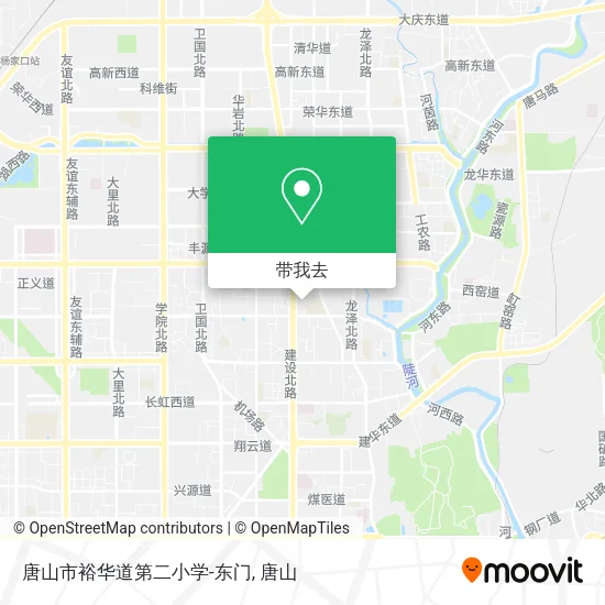 唐山市裕华道第二小学-东门地图