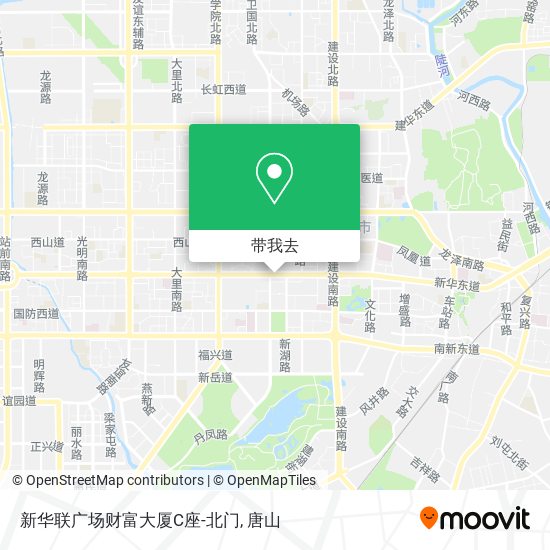 新华联广场财富大厦C座-北门地图