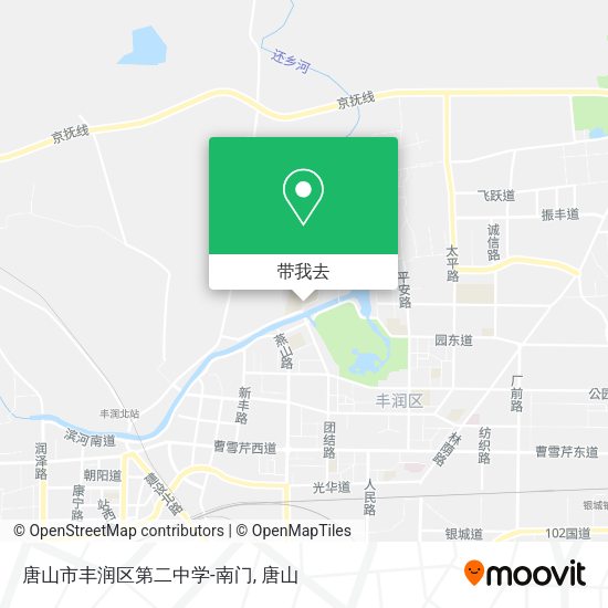 唐山市丰润区第二中学-南门地图
