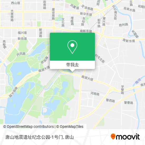 唐山地震遗址纪念公园-1号门地图