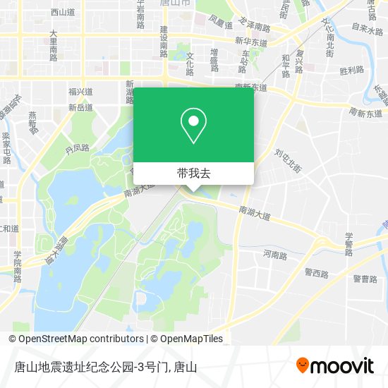唐山地震遗址纪念公园-3号门地图