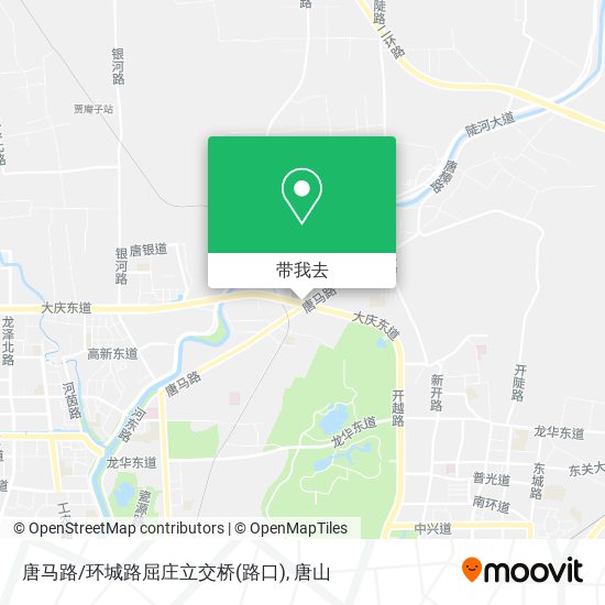 唐马路/环城路屈庄立交桥(路口)地图