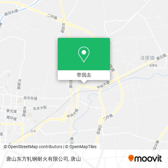 唐山东方轧钢耐火有限公司地图