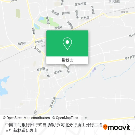 中国工商银行附行式自助银行(河北分行唐山分行古冶支行新林道)地图