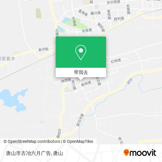 唐山市古冶六月广告地图