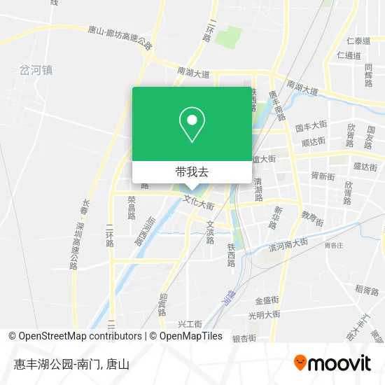 惠丰湖公园-南门地图