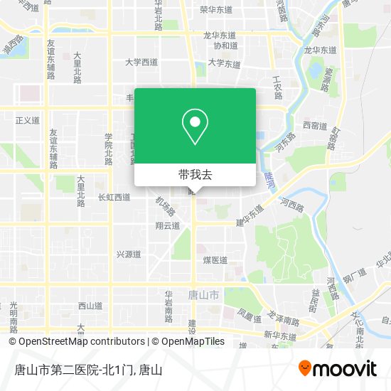 唐山市第二医院-北1门地图