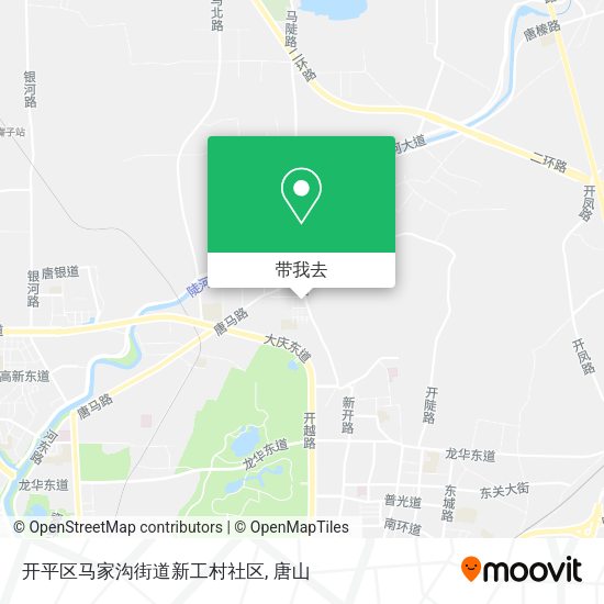 开平区马家沟街道新工村社区地图