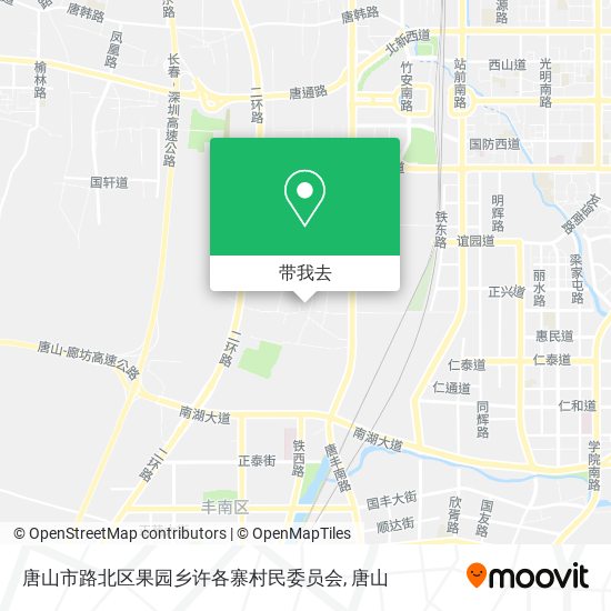 唐山市路北区果园乡许各寨村民委员会地图