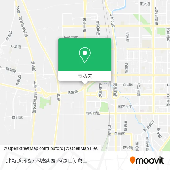 北新道环岛/环城路西环(路口)地图