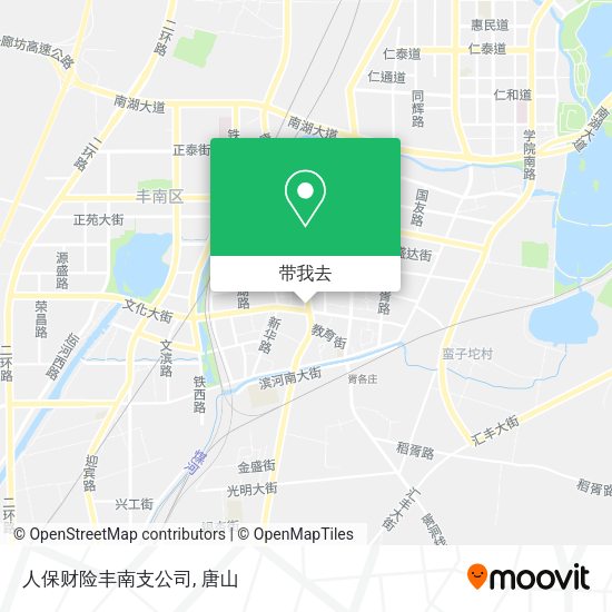 人保财险丰南支公司地图