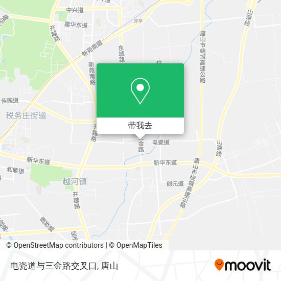电瓷道与三金路交叉口地图