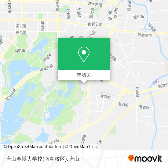 唐山金博大学校(南湖校区)地图