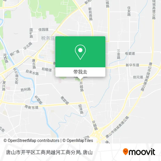 唐山市开平区工商局越河工商分局地图