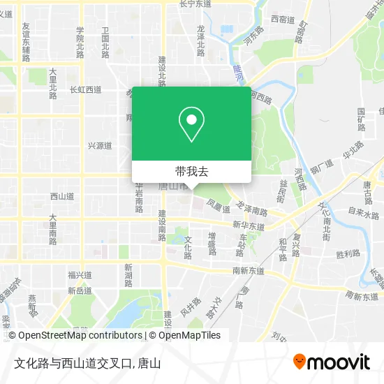 文化路与西山道交叉口地图