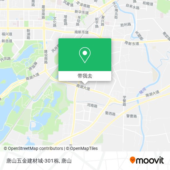 唐山五金建材城-301栋地图