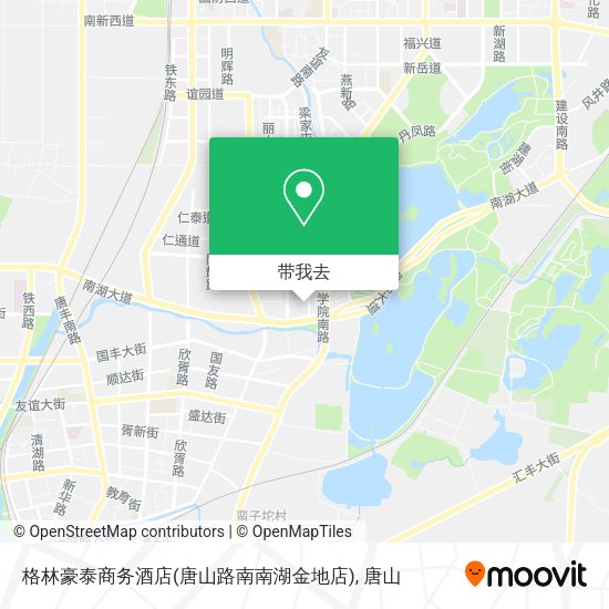 格林豪泰商务酒店(唐山路南南湖金地店)地图