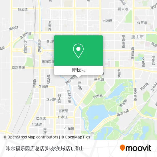 咔尔福乐园店总店(咔尔美域店)地图