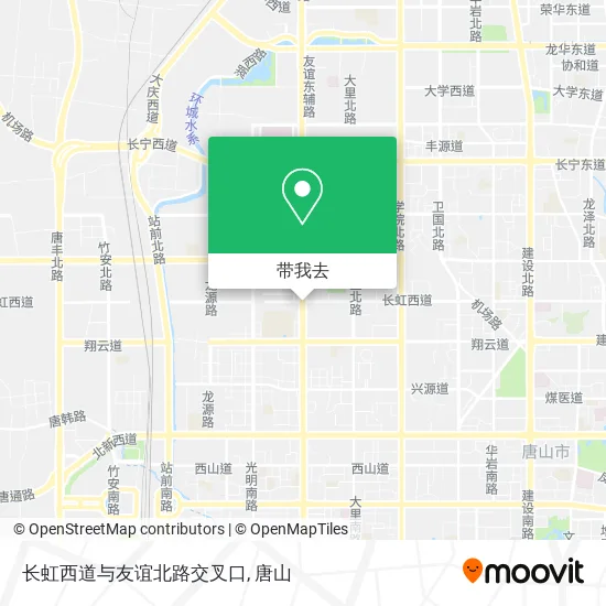 长虹西道与友谊北路交叉口地图