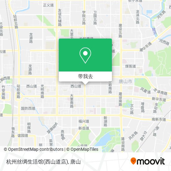 杭州丝绸生活馆(西山道店)地图