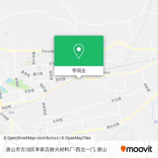 唐山市古冶区卑家店耐火材料厂-西北一门地图