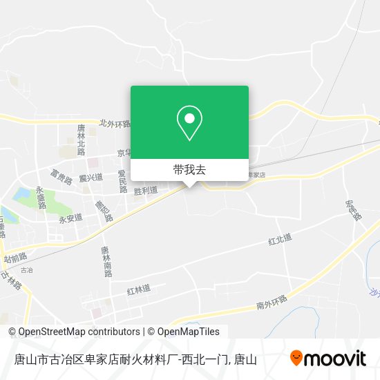 唐山市古冶区卑家店耐火材料厂-西北一门地图