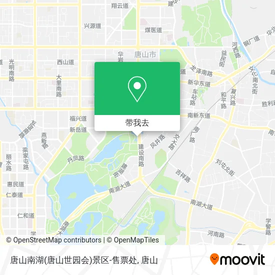 唐山南湖(唐山世园会)景区-售票处地图