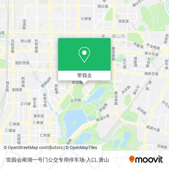 世园会南湖一号门公交专用停车场-入口地图